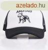 Amstaff Logo Mesh Cap Black White