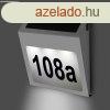 Napelemes hzszmtbla LED httrvilgtssal - rozsdamentes