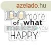 Feliratos fali dekorci, happy, fehr-fekete - HAPPY - Buto