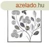 Virgos fali dekorci, ngyzet alak keretben, ezst - TREF