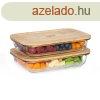 Klarstein Doboz fedllel, 1 L kszlet, 2 vegedny bambusz f