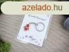 Szeretlek Keresztapa narancssrga angyal medlos kulcstart