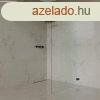 Welland WIA-110 walk-in zuhanyfal - fekete profil - 110 cm