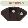 Elleci Easy CORNER grnit mosogat medence Espresso
