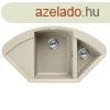 Elleci Easy CORNER grnit mosogat medence Bianco Antico