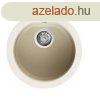 Elleci FOX ROUND Grnit mosogat medence G62 bianco antico