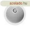 Elleci FOX ROUND Grnit mosogat medence G68 bianco