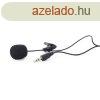 Mikrofon csipesszel, GEMBIRD MIC-C-01, fekete
