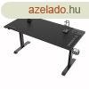 ULTRADESK Gamer jtkos asztal MOMENTUM - Black, 152,5x70 cm