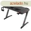 ULTRADESK Gamer jtkos asztal ROCKET BLACK, 128x68 cm, 78 c