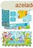 Fisher Price Trefl szivacs puzzle - llatos