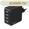 Logilink 4 port USB socket adapter 24 W 4x USB-A Black