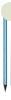 Ceruza, metl kk, aqua kk SWAROVSKI kristllyal, 14 cm, A
