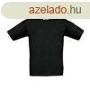 B&C gyerek rvid ujj, krnyakas pl B07, Black-12/14