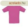 B&C gyerek rvid ujj, krnyakas pl B07, Fuchsia-3/4