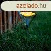 Leszrhat szolr virg - 3 szn - 30 x 10 cm - fehr LED