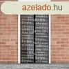 Mgneses sznyoghl fggny ajtra (100 x 210 cm, feliratos