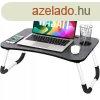 sszecsukhat laptop asztal 28x60x40cm - fekete