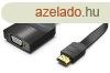 Vention HDMI (lapos) -> VGA, 0,15m, fekete, konverter