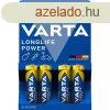 Elem AA ceruza LR06 Longlife Power 4 db/csomag, Varta