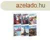Fzet iskolai A4, 40lap, kocks Ars Una CITYSCAPE 10db/csoma