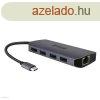 USB Eloszt YENKEE YTC 081 USB-C 8 portos Multiport HUB
