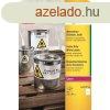 Etikett cmke, 210 x297mm, idjrsll poliszter, 1 cmke/