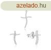 Beneto Ezst kszerszett kereszt AGSET254L (medl, flbeval