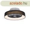 Mennyezeti ventiltor fekete 47 cm LED-del, fnyerszablyz