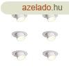 6 darabos sllyesztett spotlmpa szett fehr GU10 35mm kerek