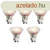 5 darabos GU10 50 mm-es dimmelhet LED izzkszlet, tltsz