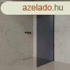 Welland WIC-100 walk-in zuhanyfal - fekete profil / fstveg