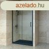 Welland SD-110 elhzhat zuhanyajt - 110 cm - fekete profil