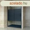 Welland SD-120 elhzhat zuhanyajt - 120 cm - fekete profil