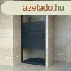 Welland SS-90 zuhanyajt - 90 cm - fekete profil / dekorbet
