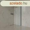 Welland WIC-80 walk-in zuhanyfal - fekete profil - 80 cm