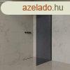 Welland WIC-90 walk-in zuhanyfal - fekete profil / fstveg 