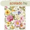 Fzet, tztt, A4, kocks, 80 lap, SHKOLYARYK "Flowers 