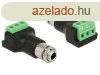 DeLock Terminal block 3 pin > stereo jack female 3.5 mm f