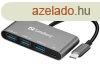 Sandberg USB-C to 3xUSB 3.0 Hub + PD Gray