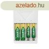 Elemtlt, akku Plug tlt + 4 db AA 2100 mAH Varta