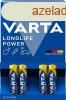 Elem, AAA mikro, 4 db, VARTA "Longlife Power"