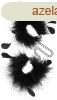 Feather Cuffs Black