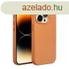 LEATHER MAG COVER tok iPhone 16 Pro Max - narancs