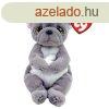 Beanie Babies plss figura WILFRED, 15 cm - szrke kutya (3)