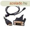 VGA - HDMI kbel arany csatlakozval, Full HD D-sub kbellel