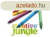 Zsrkrta CREATIVE JUNGLE kerek hegyezett 12 szn
