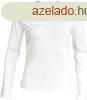 Ni hossz ujj V-nyak pamut pl, Kariban KA382, White-XL