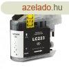 Brother -hz, LC223 Bk (fekete) utngyrtott tintapatron (~5