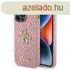 Guess PU Fixed Glitter 4G Metal Logo Htlapi tok iPhone 15 P